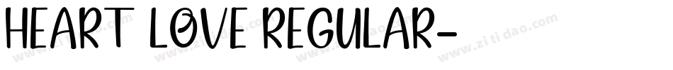 Heart Love Regular字体转换